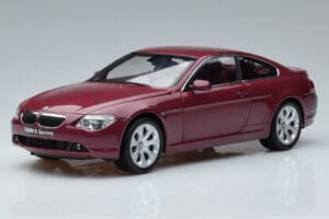 BMW 645Ci E63 Sötétpiros Kyosho 1:18 08701CR Fém