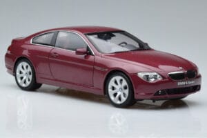 BMW 645Ci E63 Sötétpiros Kyosho 1:18 08701CR Fém – 5. kép a 7-ből