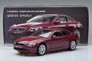 BMW 645Ci E63 Sötétpiros Kyosho 1:18 08701CR Fém – 7. kép a 7-ből