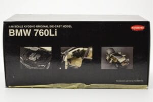BMW 760Li E66 Fekete Kyosho 1:18 08572BK Fém – 8. kép a 9-ből