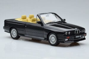 BMW M3 E30 Kabrió Fekete Otto 1:18 OT1012 Gyanta – 4. kép a 6-ből