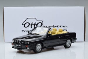BMW M3 E30 Kabrió Fekete Otto 1:18 OT1012 Gyanta – 6. kép a 6-ből