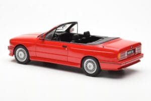 BMW M3 E30 Kabrió Piros Otto 1:18 OT077 Gyanta – 5. kép a 6-ből