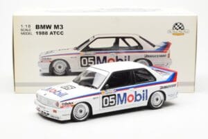 BMW M3 E30 #5 P. Brock Mobil ATCC 1988 AUTOart 1:18 88845 Fém – 8. kép a 8-ből