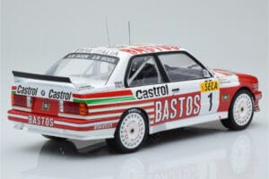BMW M3 E30 Bastos #1 R. Ravaglia / E. Pirro / E. Van de Poele 24 Hours of Spa 1991 IXO 1:18 18RMC081A Fém – 2. kép a 6-ből