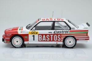 BMW M3 E30 Bastos #1 R. Ravaglia / E. Pirro / E. Van de Poele 24 Hours of Spa 1991 IXO 1:18 18RMC081A Fém – 3. kép a 6-ből