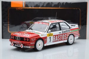 BMW M3 E30 Bastos #1 R. Ravaglia / E. Pirro / E. Van de Poele 24 Hours of Spa 1991 IXO 1:18 18RMC081A Fém – 6. kép a 6-ből