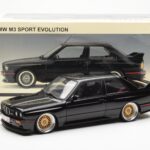 BMW M3 E30 Sport Evolution Fekete Custom Wheels AUTOart 1:18 - image 8 of 8