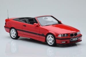 BMW M3 E36 Kabrió Piros Otto 1:18 OT1048 Gyanta – 4. kép a 6-ből