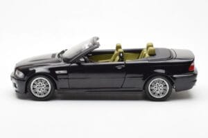 BMW M3 E46 Kabrió Fekete Kyosho 1:18 80430024431 Fém – 4. kép a 8-ből