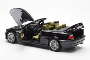 BMW M3 E46 Kabrió Fekete Kyosho 1:18 80430024431 Fém – 5. kép a 8-ből