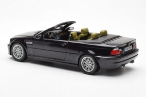 BMW M3 E46 Kabrió Fekete Kyosho 1:18 80430024431 Fém – 7. kép a 8-ből