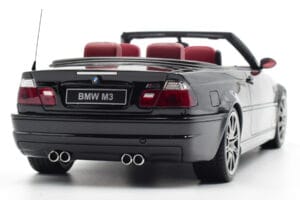 BMW M3 E46 Kabrió Fekete Otto 1:18 OT380 Gyanta – 7. kép a 9-ből