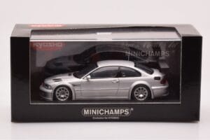 BMW M3 E46 GTR Street Ezüst Minichamps 1:43 403012105 Fém – 4. kép a 4-ből