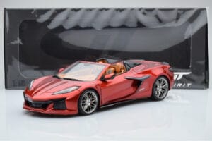 Chevrolet Corvette C8 Z06 Kabrió Piros Mist GT Spirit 1:18 GT402 Gyanta – 5. kép a 5-ből