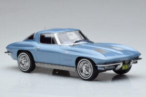 Chevrolet Corvette C2 Sting Ray Kék Norev 1:18 189050 Fém – 4. kép a 6-ből