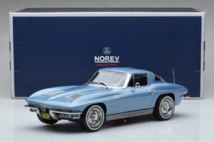 Chevrolet Corvette C2 Sting Ray Kék Norev 1:18 189050 Fém – 6. kép a 6-ből
