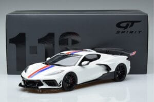 Chevrolet Hennessey Corvette C8 Arctic Fehér GT Spirit 1:18 GT317 Gyanta – 6. kép a 6-ből