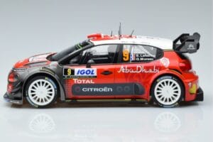 Citroen C3 WRC #9 S. Lefebvre / G. Moreau Tour de Corse 2017 Norev 1:18 181633 Fém – 3. kép a 6-ből