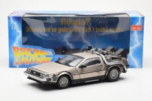 DeLorean DMC-12 Time Machine Back to the Future Ezüst Sun Star 1:18 2711 Fém – 2. kép a 8-ből