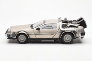 DeLorean DMC-12 Time Machine Back to the Future Ezüst Sun Star 1:18 2711 Fém – 3. kép a 8-ből