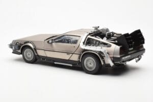 DeLorean DMC-12 Time Machine Back to the Future Ezüst Sun Star 1:18 2711 Fém – 4. kép a 8-ből