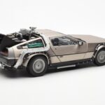 DeLorean DMC-12 Time Machine Back to the Future Ezüst Sun Star 1:18 - image 5 of 8