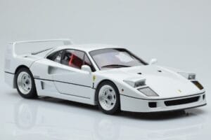 Ferrari F40 Gyöngyház Fehér Kyosho 1:18 08416PW-G Fém – 6. kép a 8-ből