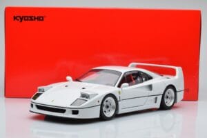 Ferrari F40 Gyöngyház Fehér Kyosho 1:18 08416PW-G Fém – 8. kép a 8-ből