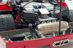 Ferrari F40 Piros Metál Asia Exclusive Kyosho 1:18 08416RM-G Fém – 13. kép a 14-ből