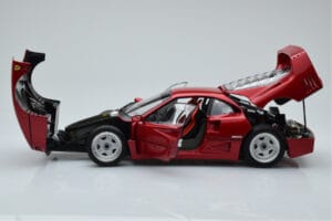 Ferrari F40 Piros Metál Asia Exclusive Kyosho 1:18 08416RM-G Fém – 4. kép a 14-ből