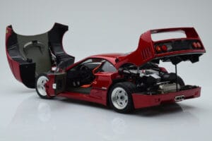 Ferrari F40 Piros Metál Asia Exclusive Kyosho 1:18 08416RM-G Fém – 6. kép a 14-ből