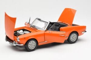 Fiat 124 BS Narancssárga Sun Star 1:18 4906 Fém – 2. kép a 8-ből
