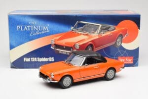 Fiat 124 BS Narancssárga Sun Star 1:18 4906 Fém – 8. kép a 8-ből