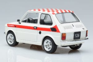 Fiat 126 Abarth Fehér MCG 1:18 MCG18325 Fém – 5. kép a 6-ből