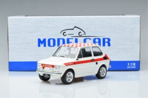 Fiat 126 Abarth Fehér MCG 1:18 MCG18325 Fém – 6. kép a 6-ből