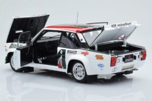 Fiat 131 Abarth Alitalia #2 W. Röhrl / C. Geistdörfer Rally Monte Carlo 1978 Kyosho 1:18 08376G Fém – 5. kép a 10-ből