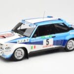 Fiat 131 Abarth #5 Team Fiat Works Rally Portugal 1980 Kyosho 1:18 08376A Fém