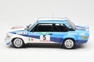 Fiat 131 Abarth #5 Team Fiat Works Rally Portugal 1980 Kyosho 1:18 08376A Fém – 4. kép a 8-ből