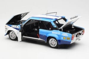 Fiat 131 Abarth #5 Team Fiat Works Rally Portugal 1980 Kyosho 1:18 08376A Fém – 5. kép a 8-ből