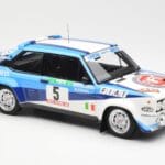 Fiat 131 Abarth #5 Team Fiat Works Rally Portugal 1980 Kyosho 1:18 08376A Fém - image 6 of 8