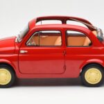 Fiat Nuova 500 Coral Piros Kyosho 1:18 08966R - image 4 of 8