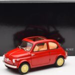 Fiat Nuova 500 Coral Piros Kyosho 1:18 08966R - image 8 of 8