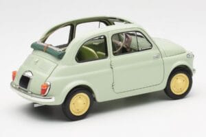 Fiat Nuova 500 Clear Zöld Kyosho 1:18 08966LG Fém – 3. kép a 8-ből