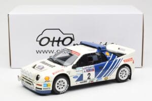 Ford RS200 Gr.B #2 S. Blomqvist / B. Berglund Lombard RAC Rally 1986 Otto 1:18 OT679 Gyanta – 6. kép a 6-ből