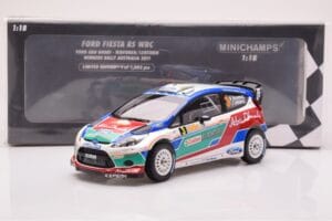 Ford Fiesta RS WRC Ford Abu Dhabi #3 M. Hirvonen / J. Lehtinen Winner Rally Australia 2011 Minichamps 1:18 151110803 Fém – 6. kép a 6-ből