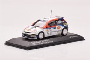 Ford Focus RS WRC #5 C. McRae / N. Grist Rally Acropolis Winner 2002 Minichamps 1:43 430028905 Fém – 2. kép a 4-ből