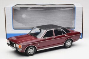 Ford Granada Mk1 Metál Sötétvörös Matt Fekete MCG 1:18 MCG18393 Fém – 6. kép a 6-ből
