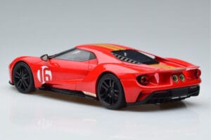 Ford GT Alan Mann Heritage Edition Piros GT Spirit 1:18 GT882 Gyanta – 5. kép a 6-ből