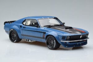 Ford Mustang Boss Cobra Ruffian Cars Kék GT Spirit 1:18 GT426 Gyanta – 4. kép a 6-ből
